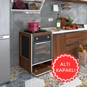 Kenzlife ankastre modülü kabini vanadyum3 cvz fırın ocak dolabı kapaklı - 1