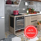 Kenzlife ankastre modülü kabini vanadyum3 crd fırın ocak dolabı kapaklı thumbnail 1