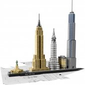 Lego Architecture 21028 New York City Yapım Seti - Yetişkin için Hobi Oyuncak - 3