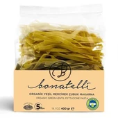 Bonatelli Organik Makarna Yeşil Mercimek Unlu Çubuk Makarna 400 g e - 1