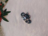 Gümüş Renk Kedi Figürlü Yüzük Kristalli Ayarlanabilir Çocuk Yüzük thumbnail 3