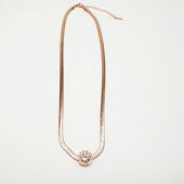 Roma Rakamlı Taşlı Bayan kolye - 2