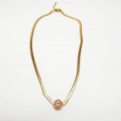 Roma Rakamlı Taşlı Bayan kolye - 4