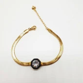 Balık Sırtı Taşlı Bayan Bİleklik - 4