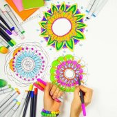 Elçi Kedi Mandala Boyama Tuval Seti 40x50 Cm - 2