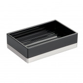 IDESIGN 41087ES Sabunluk Modern Siyah Tasarımlı 12x8x3cm thumbnail 2