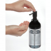 IDESIGN 29067ES Sıvı Sabunluk Füme Model 8x8x16cm 360ml thumbnail 4