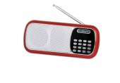 Goldmaster SR-144 USB Taşınabilir Hoparlörlü Radyolu Oynatıcı Kırmızı - 1