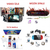 X12 128 Bit 5.1 inç Taşınabilir Oyun Konsolu - 2
