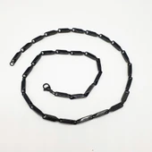 Kalın Model Siyah Renk Erkek Zincir - 10