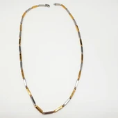 Altın ve Gümüş Renk Erkek Zincir - 10