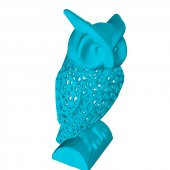3D Baskı Tel Kafes Baykuş Görünümlü Kalemlik Model 08 - 4