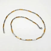 Altın ve Gümüş Renk Erkek Zincir - 2