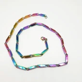 Kalın Model Yanar Döner Renk Erkek Zincir - 7