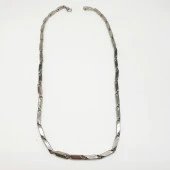 Kalın Model Gümüş Renk Erkek Zincir - 5