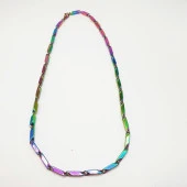 Kalın Model Yanar Döner Renk Erkek Zincir - 10