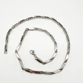 Kalın Model Gümüş Renk Erkek Zincir - 10