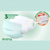 Evony Cerrahi Maske 10 Lu 24 Paket = 240 Adet Hayat Kimya - 5