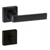 Doğanlar Karma Lüx Kare Rozetli Kapı Kolu Mat Siyah Oda - 3