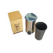 Krom Pedallı Çöp Kovası 16 Lt - 1