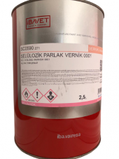 İBAVET SELÜLOZİK PARLAK VERNİK 2,5 LİTRE - 1