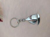 Hdmarketim  Paslanmaz Yelkenli Metal Anahtarlık Hediye Anahtarlık thumbnail 1