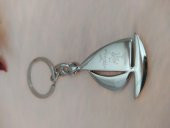 Hdmarketim  Paslanmaz Yelkenli Metal Anahtarlık Hediye Anahtarlık thumbnail 2