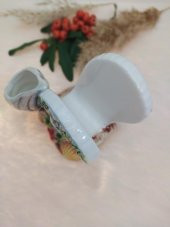 Hdmarketim Otantik Seramik Peçetelik Kürdanlık Kemer Temalı El İşi Boyama - 3