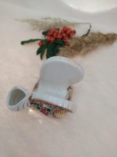 Hdmarketim Otantik Seramik Peçetelik Kürdanlık Antalya Temalı El İşi Boyama - 3