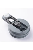HENG GRİ 2 KAPAKLI ÇİFT KATMANLI PİPETLİ TERMOS BARDAK 410ML - 2