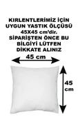 Altın Varaklı Yaldızlı Dekoratif Şık 4'lü Kırlent Kılıfı (4 Adet) - 5