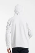 Erkek Kapşonlu Rahat Kalıp İnce AR Baskılı Swetashırt spr24sw122 thumbnail 3