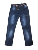 Pıtırık P01197 Çocuk Kız Çiçekli Baskılı Kot Pantolon thumbnail 3