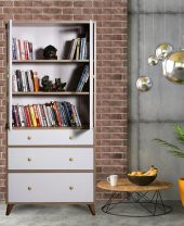 Chic Life Capella Cam Kapaklı Kitaplık - 2