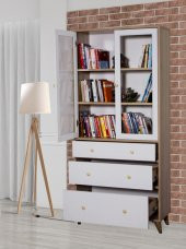 Chic Life Capella Cam Kapaklı Kitaplık - 3