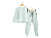 3iplik İçi Polarlı Baskılı Kız Çocuk Eşofman MNK416053 thumbnail 10