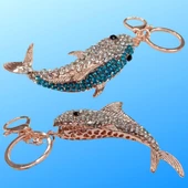 Kristal Taşlı Mavi Köpekbalığı Anahtarlık No.2 thumbnail 4