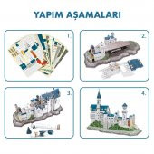 National Geographic 121 Parça 3D Puzzle Neuschwanstein Kalesi thumbnail 4