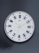 Galaxy 221-G-1 Serisi Eskitme Metal Görünümlü Sessiz Akar Modern Duvar Saati 30 cm thumbnail 2