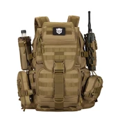 Protector Plus 50L Su Geçirmez Outdoor Sırt Çantası Sportif Haki thumbnail 3