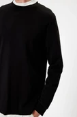 Koton Bisiklet Yaka Sweatshirt Basic Uzun Kollu Pamuklu thumbnail 5