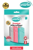 SMARTER PREMİUM 3 LÜ MİKROFİBER TEMİZLİK BEZ(40x40 - 1