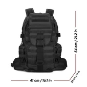 Protector Plus 50L Su Geçirmez Outdoor Sırt Çantası Sportif Siyah - 4
