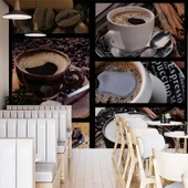 Kahveli Cafe Duvar Kağıdı Baskı thumbnail 2