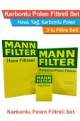 Mercedes CLC 160 C203 MANN Filtre Bakım Seti 2009-2011 Hava+Yağ+Karbonlu Polen - 1