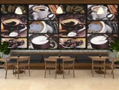 Kahveli Cafe Duvar Kağıdı Baskı thumbnail 3