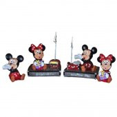 Boyanabilir Polyester Poliüretan Ham Obje Mickey Minnie Mouse 4 Biblo Set - 2