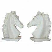 Boyanabilir Polyester Poliüretan Ham Obje Kaideli At Biblo 19 Cm 2 Adet - 1
