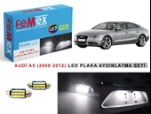 Audi A5 (2008-2012) LED Plaka Aydınlatma Ampul Seti FEMEX Parlak Beyaz - 1