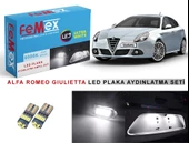 Alfa Romeo Giulietta LED Plaka Aydınlatma Ampul Seti FEMEX Parlak Beyaz - 1